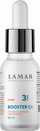 Антиоксидантная сыворотка-бустер с ниацинамидом и витамином С Lamar Professional BOOSTER C+, 30 мл